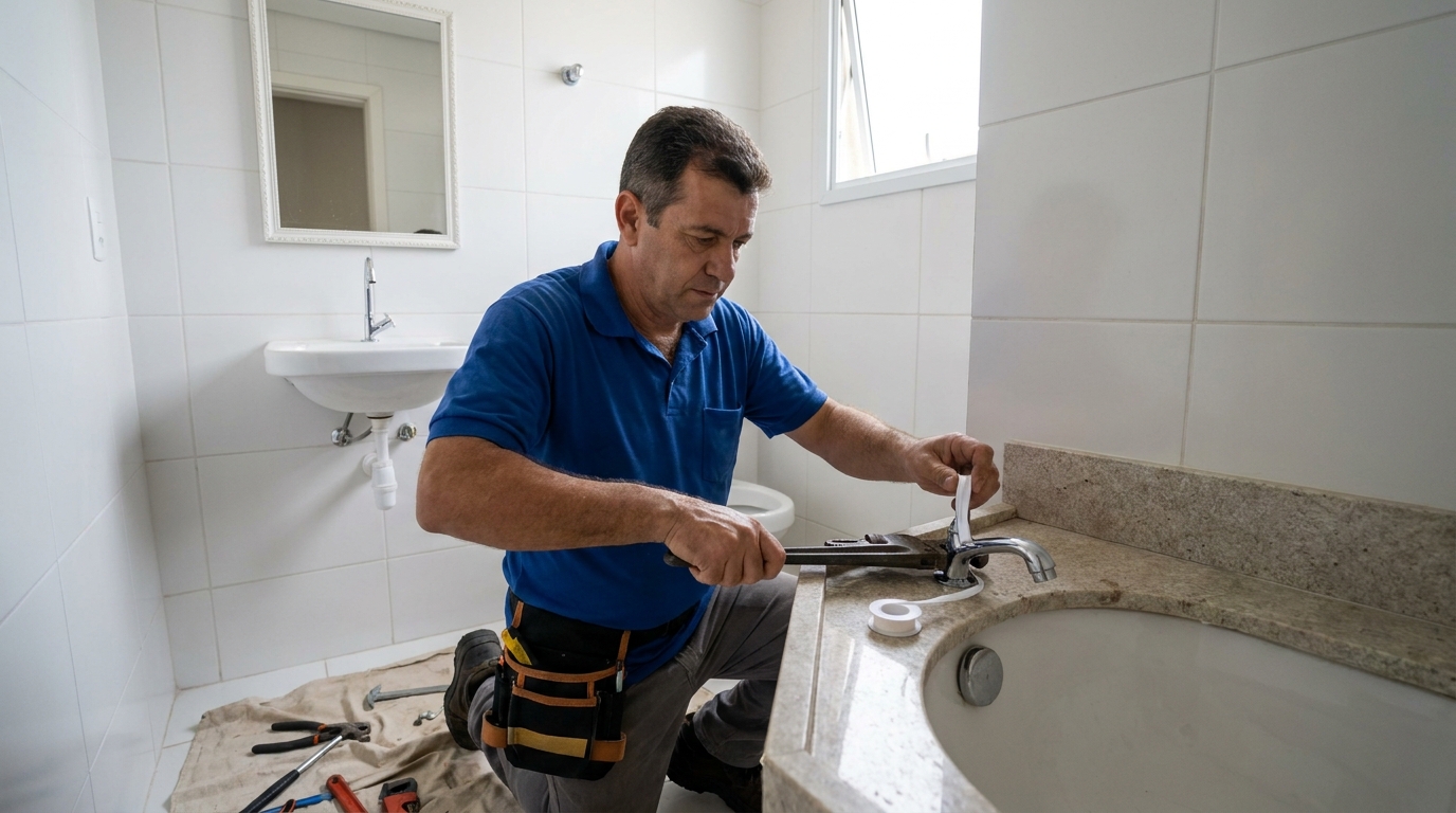Instalação de torneira de cozinha em Ponta Grossa‑PR